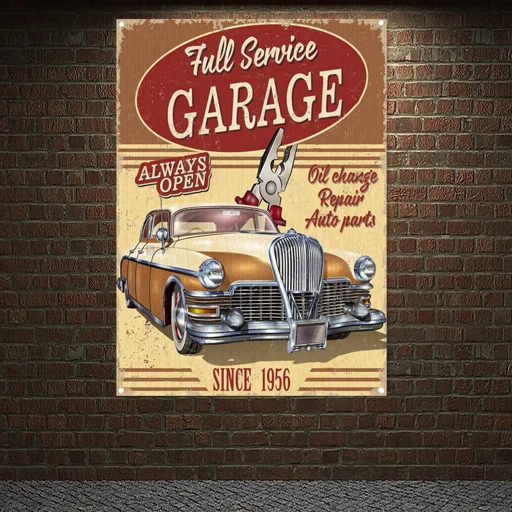 ALWAYS OPEN GARAGE Vintage CAR - Auto Repair Shop Open review and price