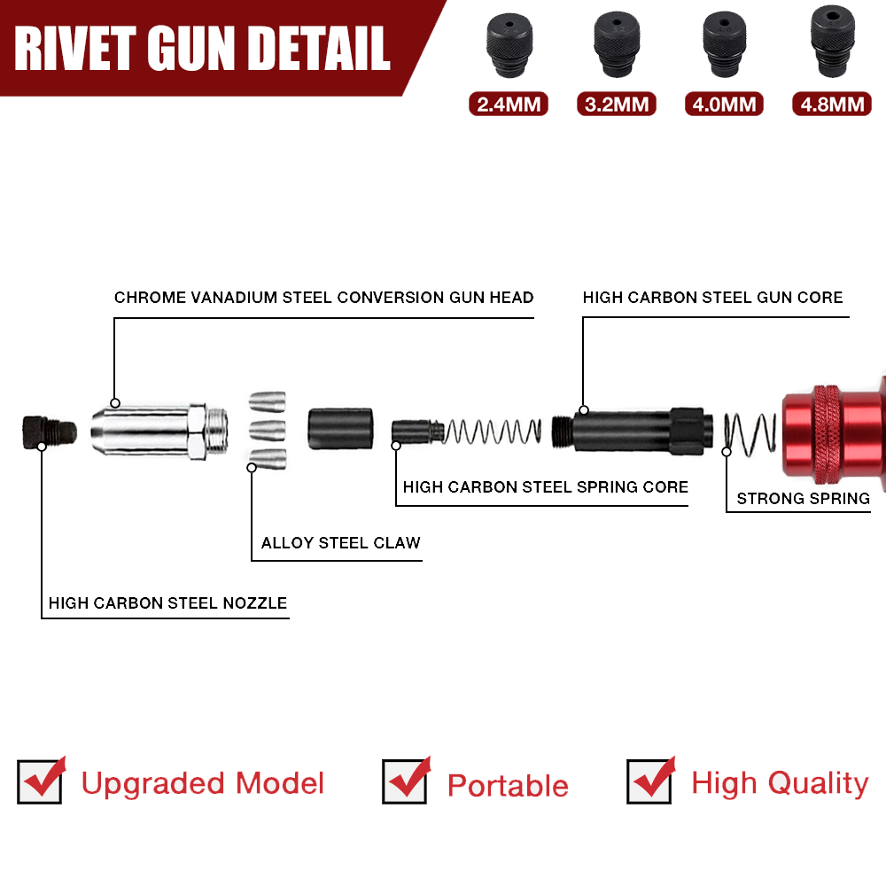Riveting Machine Electric Rive - Rivet Gun Air review and price
