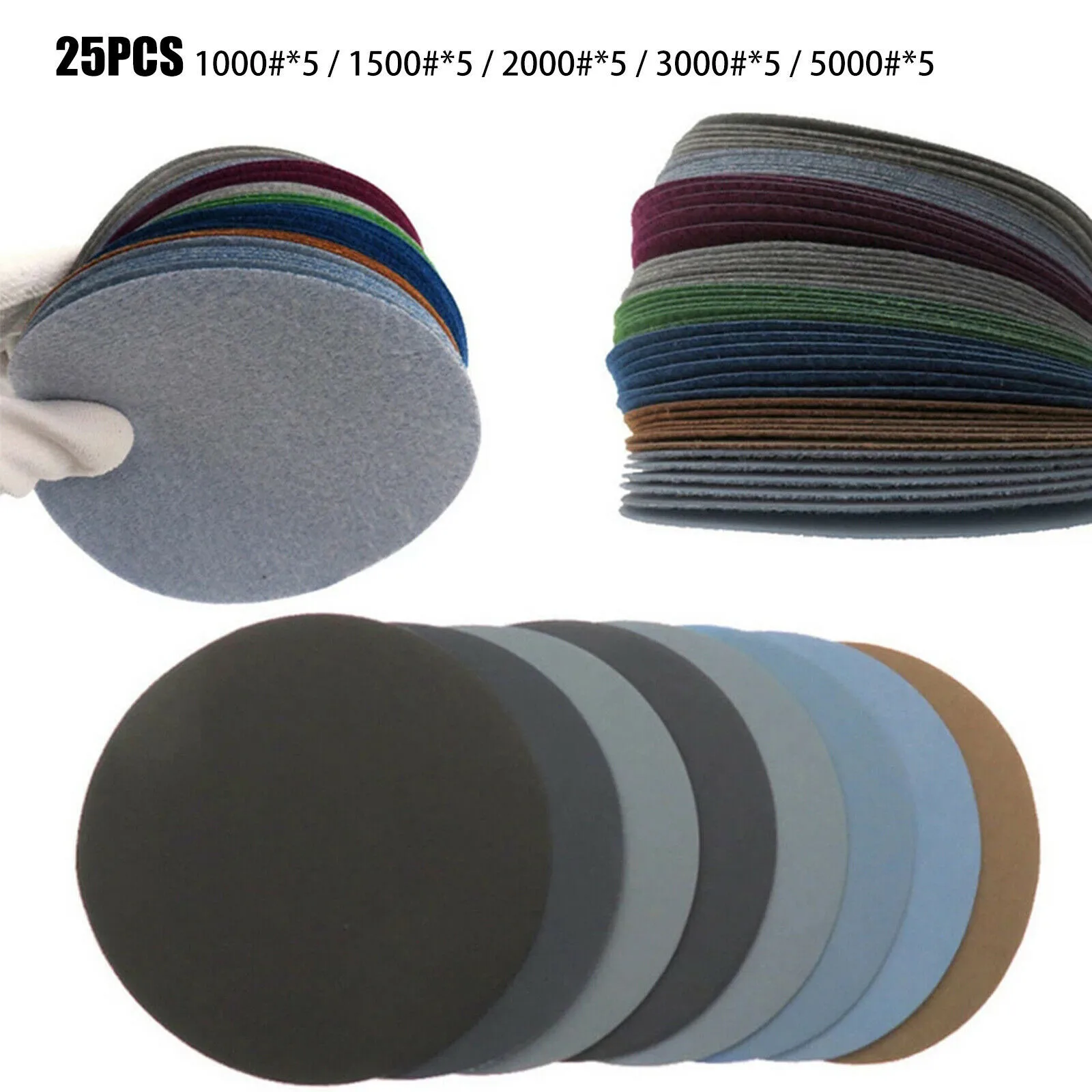 25 Pack 3 Sanding Discs Wet Dr - Orbital Polisher Da review and price