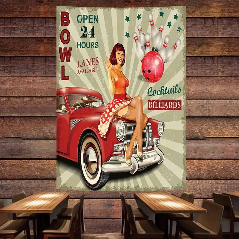 BOWL OPEN 24 HOURS Vintage Car - Auto Repair Shop Open review and price