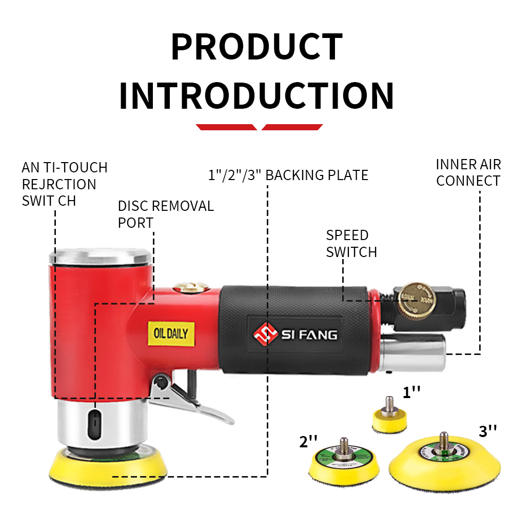 SIFANG Random Orbit Air Sander - Orbital Polisher Da review and price