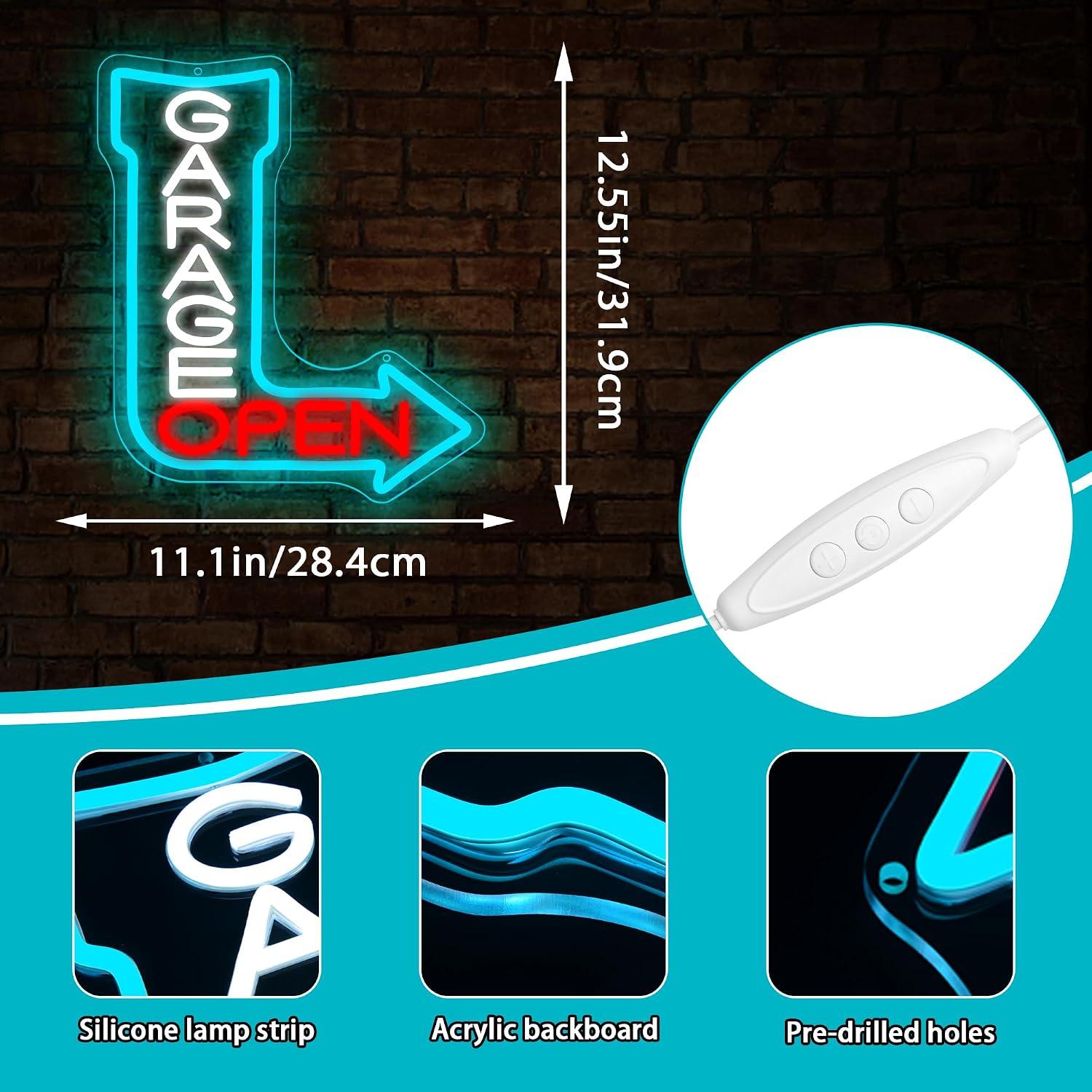 Garage Open Arrow Neon Sign Us - Auto Repair Shop Open review and price